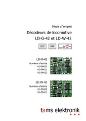 tams elektronik LD-W-42 Mode D'emploi