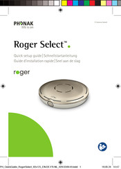 Phonak Roger Select Guide D'installation Rapide