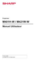 Sharp M421W-W Manuel Utilisateur