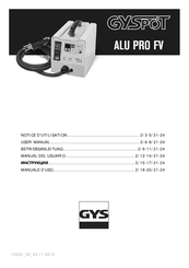 GYS POT ALU PRO FV Notice D'utilisation