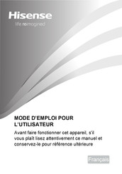 Hisense RT156D4BBF Mode D'emploi Pour L'utilisateur