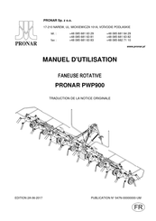 PRONAR PWP900 Traduction De La Notice Originale