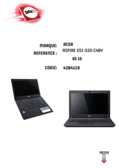 Acer Aspire ES1-533 Manuel D'utilisation