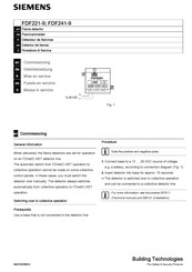 Siemens FDFB291 Guide De Mise En Service