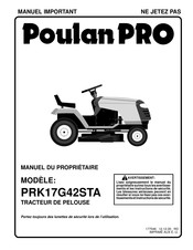 Poulan Pro PRK17G42STA Manuel Du Propriétaire