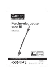 Garden feelings GFTAH 18/3 Instructions D'origine