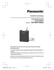 Panasonic KX-HNP100EX Guide D'installation