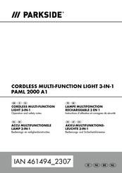 Parkside PAML 2000 A1 Instructions D'utilisation Et Consignes De Sécurité