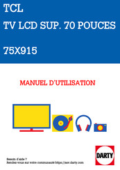 TCL 75X915 Mode D'emploi