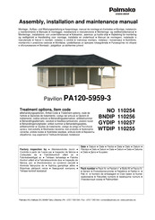 Lemeks Palmako PA120-5959-3 Assemblage, Manuel De Montage Et D'entretien