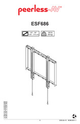 peerless-AV ESF686 Instructions De Montage