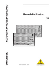 Behringer EURODESK SL2442FX-PRO Manuel D'utilisation