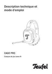 Teufel CAGE PRO Description Technique Et Mode D'emploi