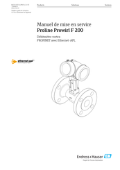Endress+Hauser Proline Prowirl F 200 Manuel De Mise En Service