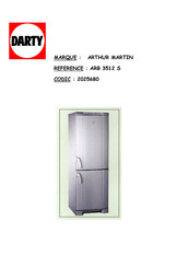 Electrolux ARTHUR MARTIN ARB 3512S Mode D'emploi