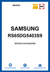 Samsung RS62 5 Série Manuel De L'utilisateur