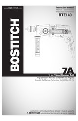 Bostitch BTE140 Manuel D'instructions