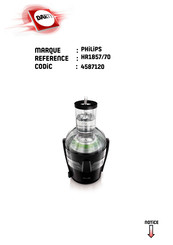 Philips HR1867 Serie Mode D'emploi