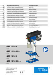 Güde GTB 20/812 Traduction Du Mode D'emploi D'origine