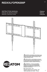 REDATOM REDXXLFOPEN200P Manuel D'instructions