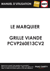 LE MARQUIER PCVP260E13CV2 Notice D'utilisation