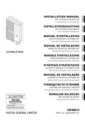 Fujitsu AJY045LETDHS Manuel D'installation