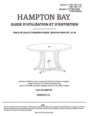 HAMPTON BAY FTS81084AG Guide D'utilisation Et D'entretien