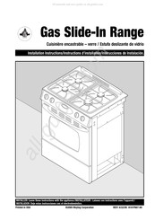 Amana AGS1740BDW Instructions D'installation