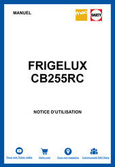 Frigelux CB255RC Manuel D'utilisation