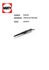 Philips ProCare HP8619/00 Mode D'emploi