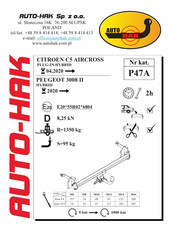 AUTO-HAK P47A Instructions De Montage