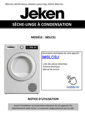 Jeken 38SLCSJ Notice D'utilisation