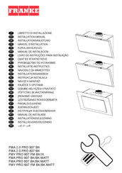 Franke FMA PRO 907 BK/BK MATT Manuel D'installation