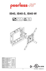 peerless-AV IB40-S Mode D'emploi