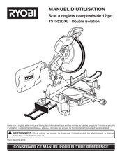 Ryobi TS1552DXL Manuel D'utilisation