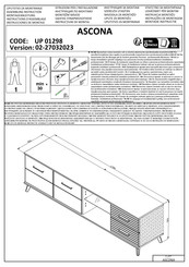 Forma Ideale ASCONA UP 01298 Instructions D'assemblage