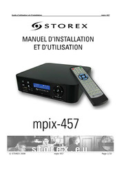 Storex mpix-457 Manuel D'installation Et D'utilisation