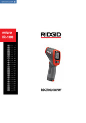 RIDGID micro IR-100 Mode D'emploi