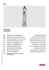 KWC F5ST2023 Notice De Montage Et De Mise En Service