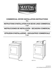 Maytag Commercial Laundry MDG17CS Instructions D'installation