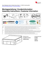 Rauch Scala 68936.8050 Instructions De Montage