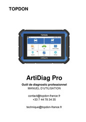 Topdon ArtiDiag Pro Manuel D'utilisation