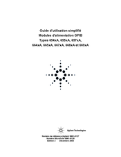 Agilent Technologies 6543A Guide D'utilisation Simplifié