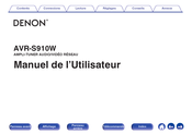 Denon AVR-S910W Manuel De L'utilisateur