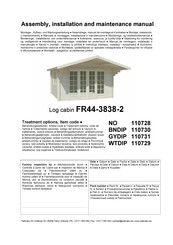 Lemeks Palmako FR44-3838-2 Assemblage, Manuel De Montage Et D'entretien