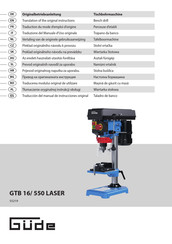 Güde GTB 16/ 550 LASER Traduction Du Mode D'emploi D'origine