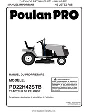 Poulan Pro PD22H42STB Manuel Du Propriétaire