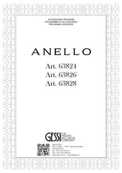 Gessi ANELLO 63826 Instructions De Montage