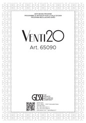 Gessi Venti20 65090-707 Instructions De Montage