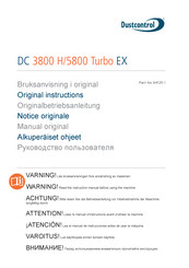 Dustcontrol DC 5800 Turbo EX Notice Originale